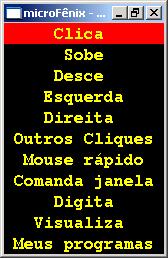 Segunda tela do programa 
