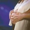 A barriga de uma gestante