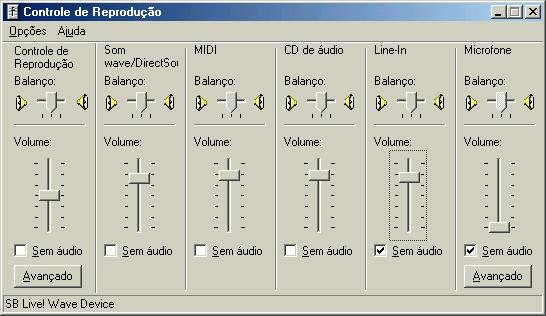 Controle de volume do Windows